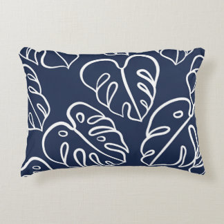 Monstera Löv: Vintage Hand plockade. Prydnadskudde