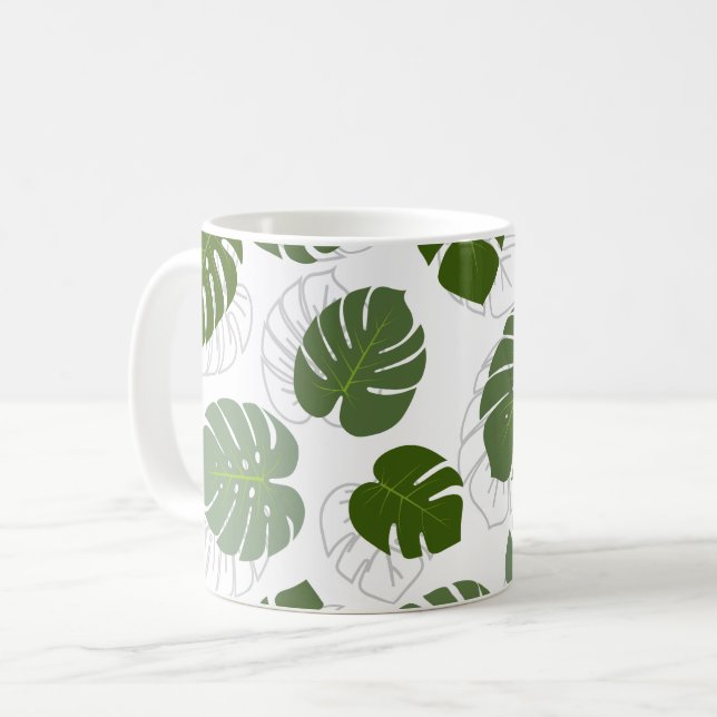 Monstera Lövs Kaffemugg (Framsida vänster)