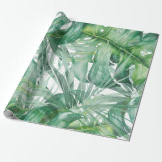 Monstera Lövs Tropical Presentpapper