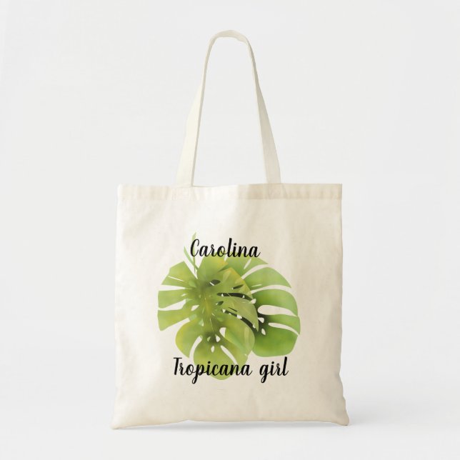 Monstera lövs tygkasse (Framsidan)