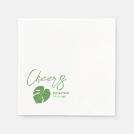 Monstera Mini ・ Chic Cocktail Napkin ・ Tropical Pappersservett