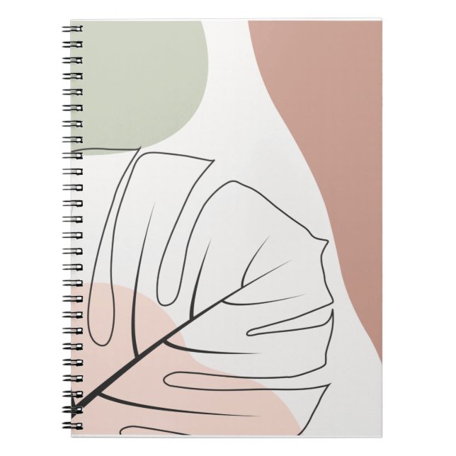 Monstera minimalist anteckningsbok (Framsidan)