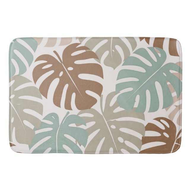 Monstera modern hawaii boho badrumsmatta (Framsidan)