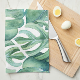 Monstera Mönster Kökshandduk