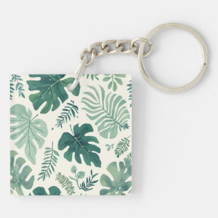 Monstera Mood - Tropical Löv Acrylic Keychain