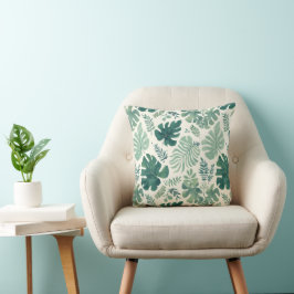 Monstera Mood - Tropical Löv Dekorativ kudde