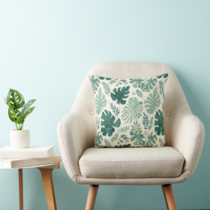 Monstera Mood - Tropical Löv Dekorativ kudde