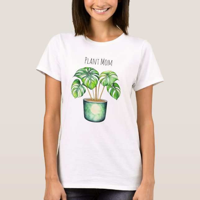 Monstera | Plant Mamma T Shirt (Framsida)