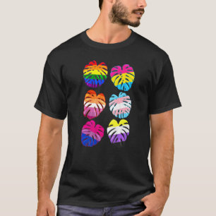 Monstera Pride Lgbt Regnbåge Ceriman Växt Pride Mo T Shirt
