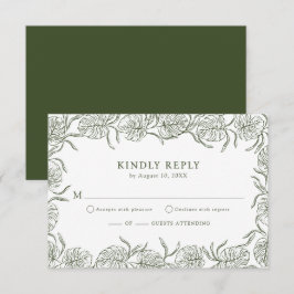 Monstera RSVP-kort OSA Kort