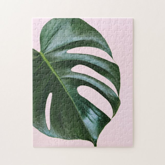 Monstera Tropical Löv Pussel (Vertikal)