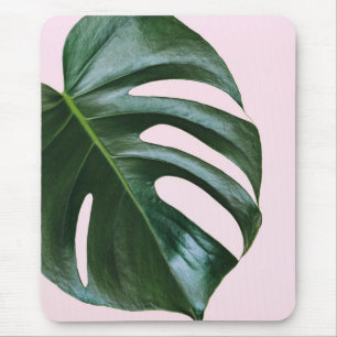Monstera tropiskt löv musmatta