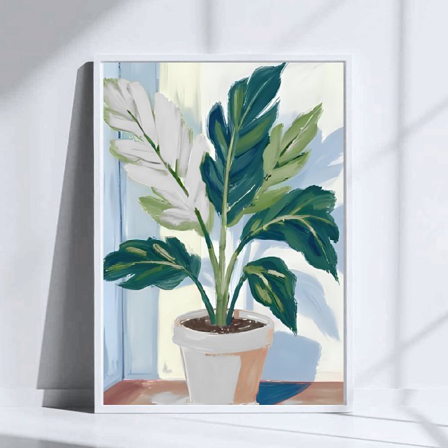 Monstera-växt | Husväxt Botanisk Konst  Poster (Skapare uppladdad)
