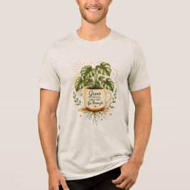 Monstera-växt i kaffemugg | Mysig botanisk T Shirt