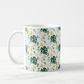Monstera Växt Ljus Mugg