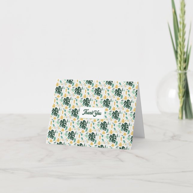 Monstera Växt Tackkort (Framsida)