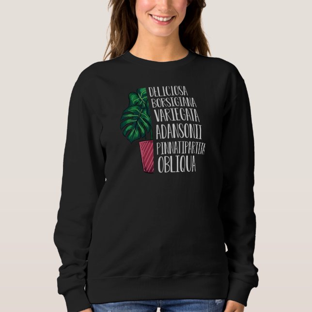 Monstera-växtsorter för kvinnor t shirt (Framsida)