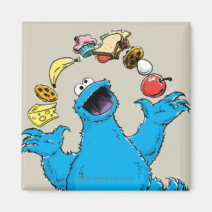 Monsterbakelse jonglerar magnet