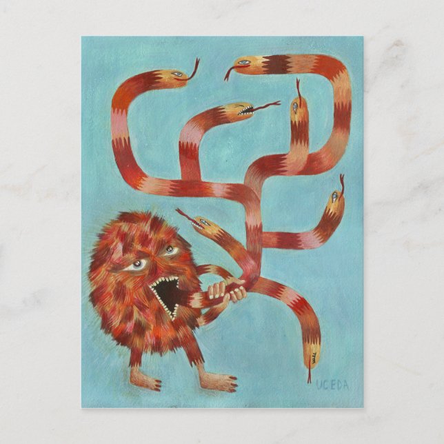 Monsterbation Vykort (Framsida)