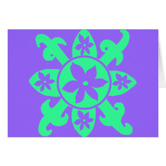 Mönsterblommakort Hälsningskort