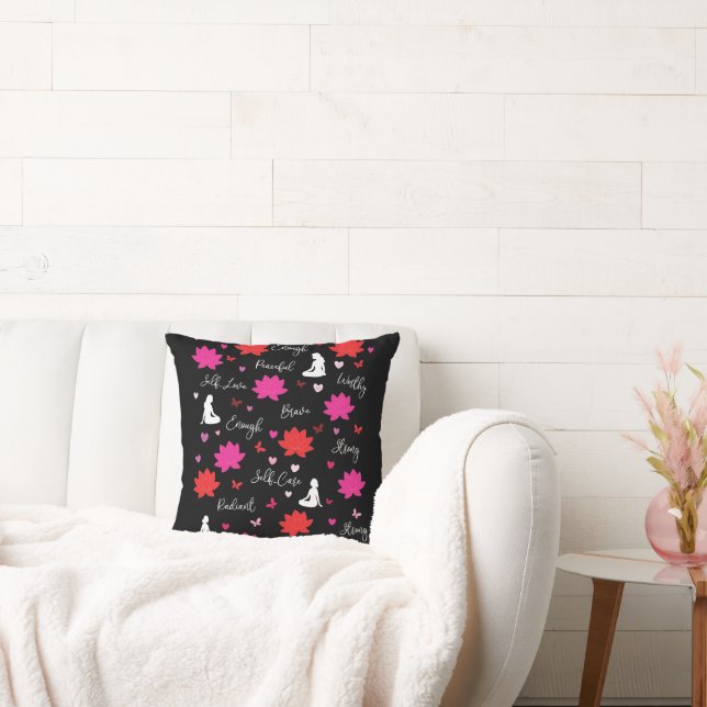 Mönsterblommig kudde för självälskande (Soffa)
