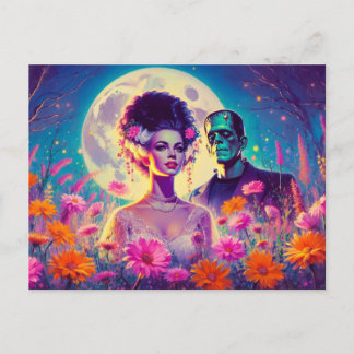 Monsterbröllop tack vykort