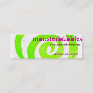 monsterbubbles mini visitkort
