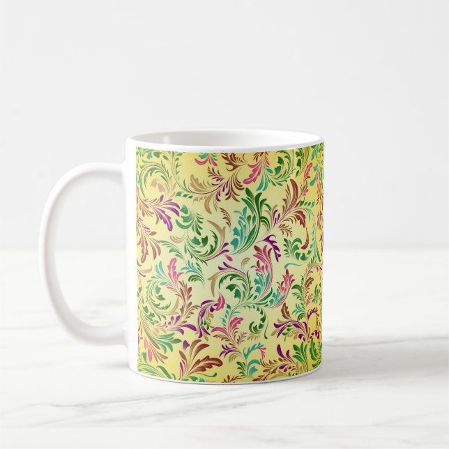 Mönsterdesign för grenar-444555 kaffemugg (Vänster)