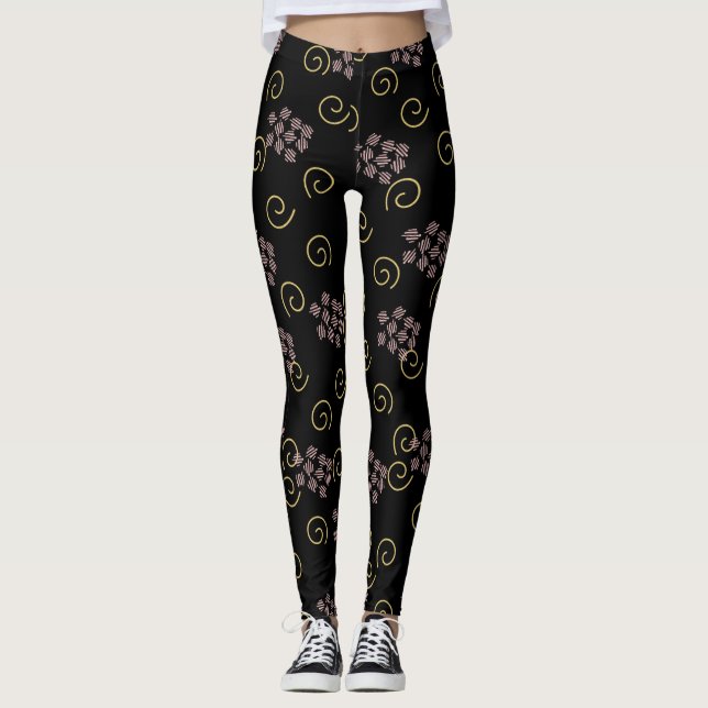 Mönsterdesign leggings  (Framsida)