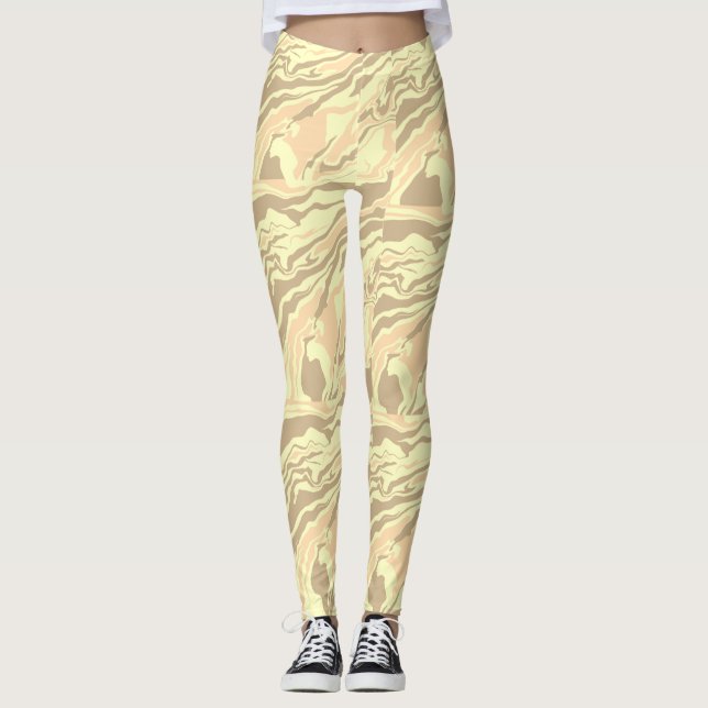 Mönsterdesign leggins  leggings (Framsida)