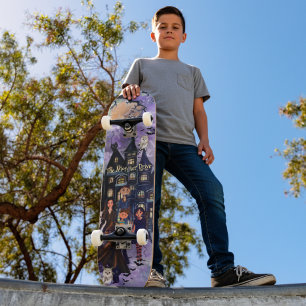 Monsterdiskens avbrutna husskateboard mini skateboard bräda 18,5 cm