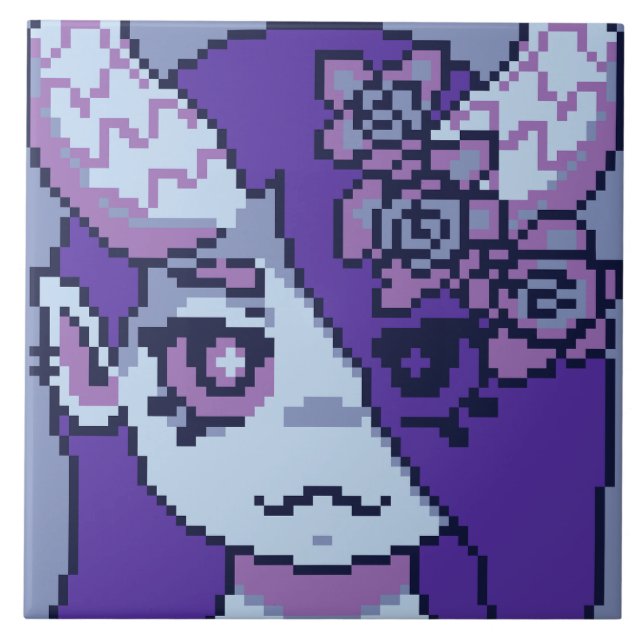 Monstergirl Purple  Kakelplatta (Framsidan)