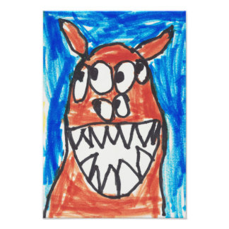 Monsterisk 1 utskrift fototryck