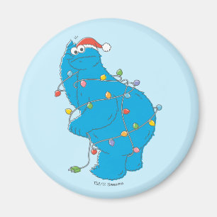 Monsterkakor julbelysning vintage magnet