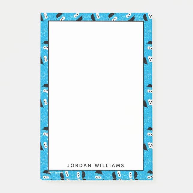 Monsterkakor Päls Ansiktsmönster Post-it Block (Framsida)