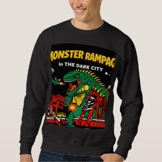 Monsterkaos i Mörk Stad Lång Ärmad Tröja
