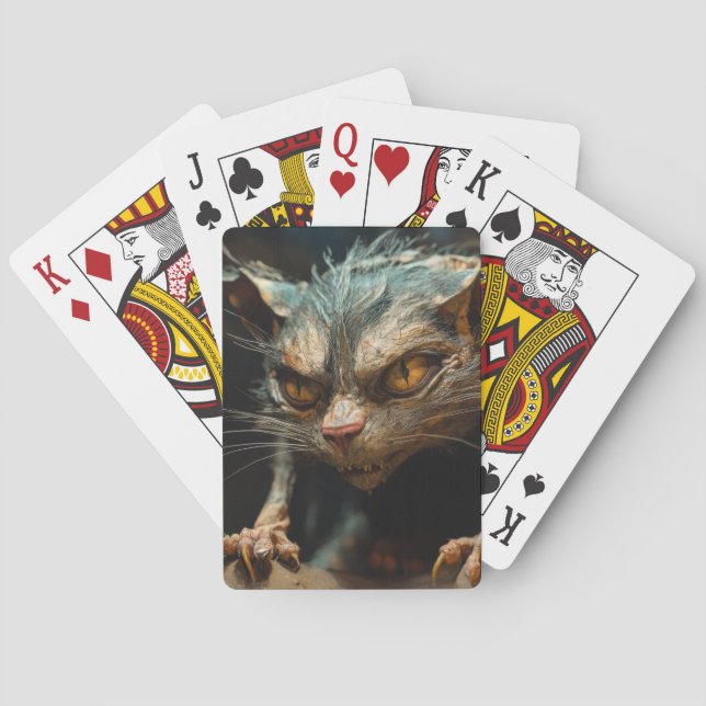 Monsterkatt  casinokort (Baksidan)
