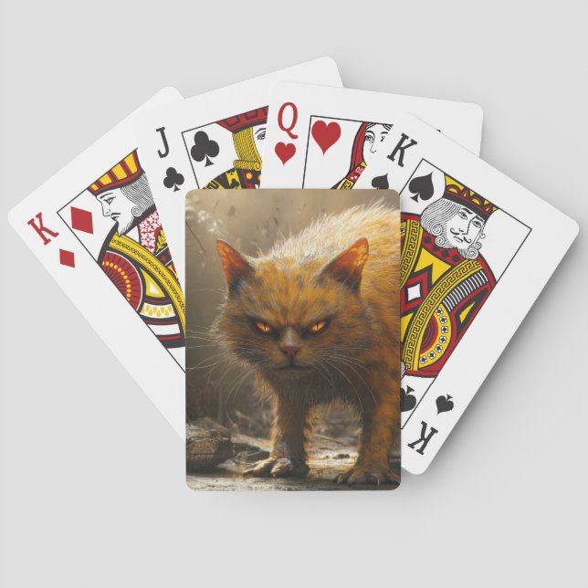 Monsterkatt  casinokort (Baksidan)