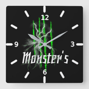Monsterklocka Fyrkantig Klocka