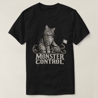 Monsterkontroll – Rolig Vintage Tabby Katt T Shirt