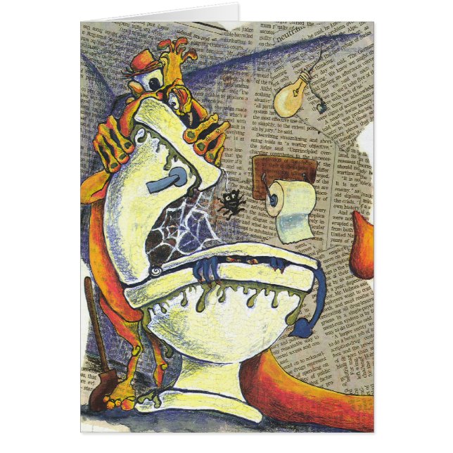 monsterloo-kort hälsningskort (Framsidan)