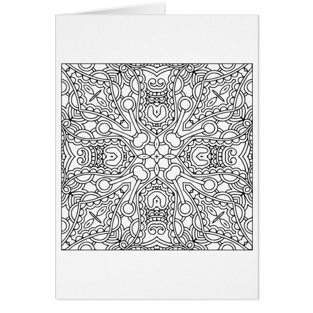 MönsterMandala Hälsningskort (Framsidan)