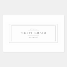 Mönstermärken för flerkornigt foder rektangulärt klistermärke
