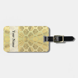 Mönstermönster i Guld Bagagebricka