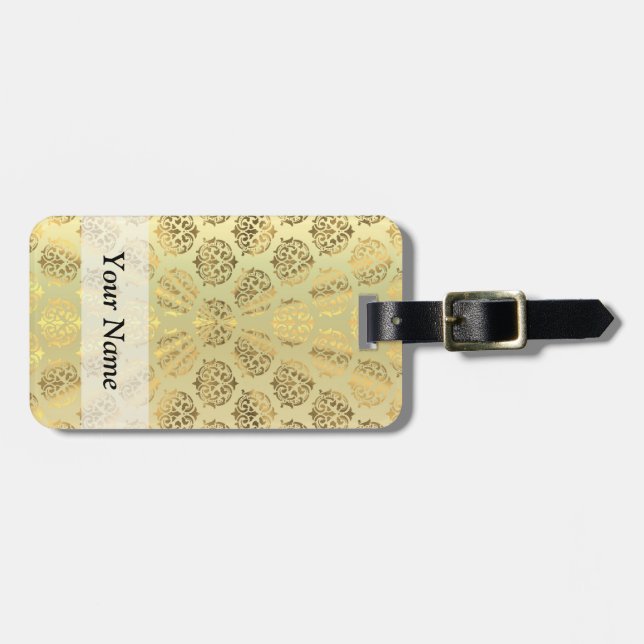 Mönstermönster i Guld Bagagebricka (Horisontell Framsida)