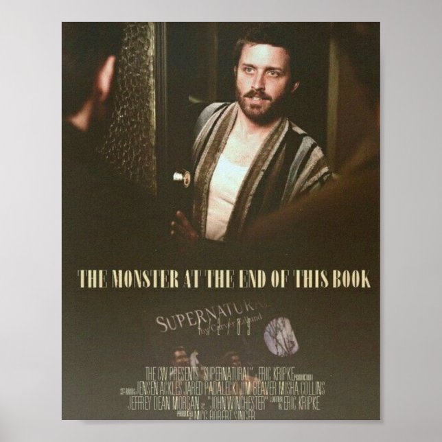 Monstern i slutet av Bok Poster (Framsidan)