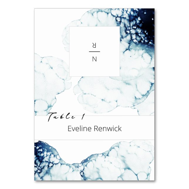 Mönsterplatskort för nautiskt destination bordsnummer (Framsidan)