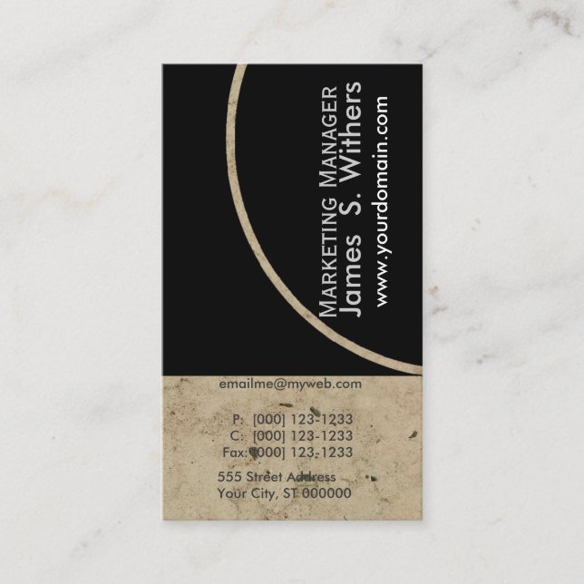 Mönsterritningar med tryckt antikk Contemporary Visitkort (Framsida)