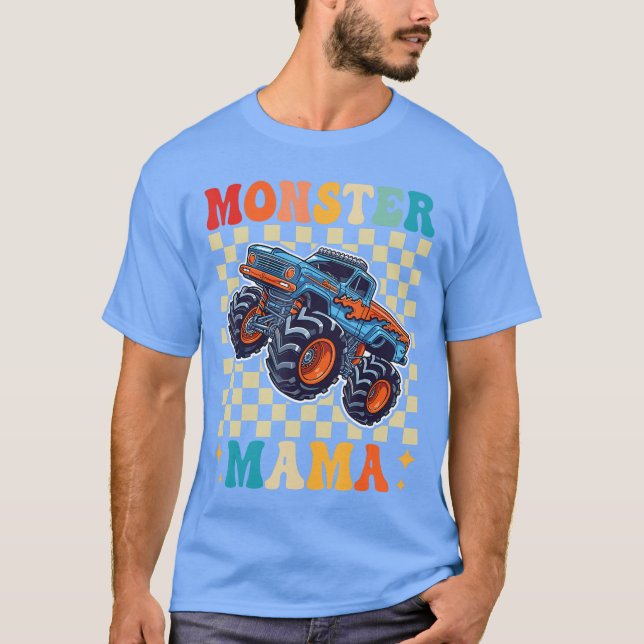 Monsterruck Mama Mom Family Matching Monsterruck L T Shirt (Framsida)