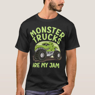 Monsterrucks Are My Jam Birthday Boy funny T Shirt